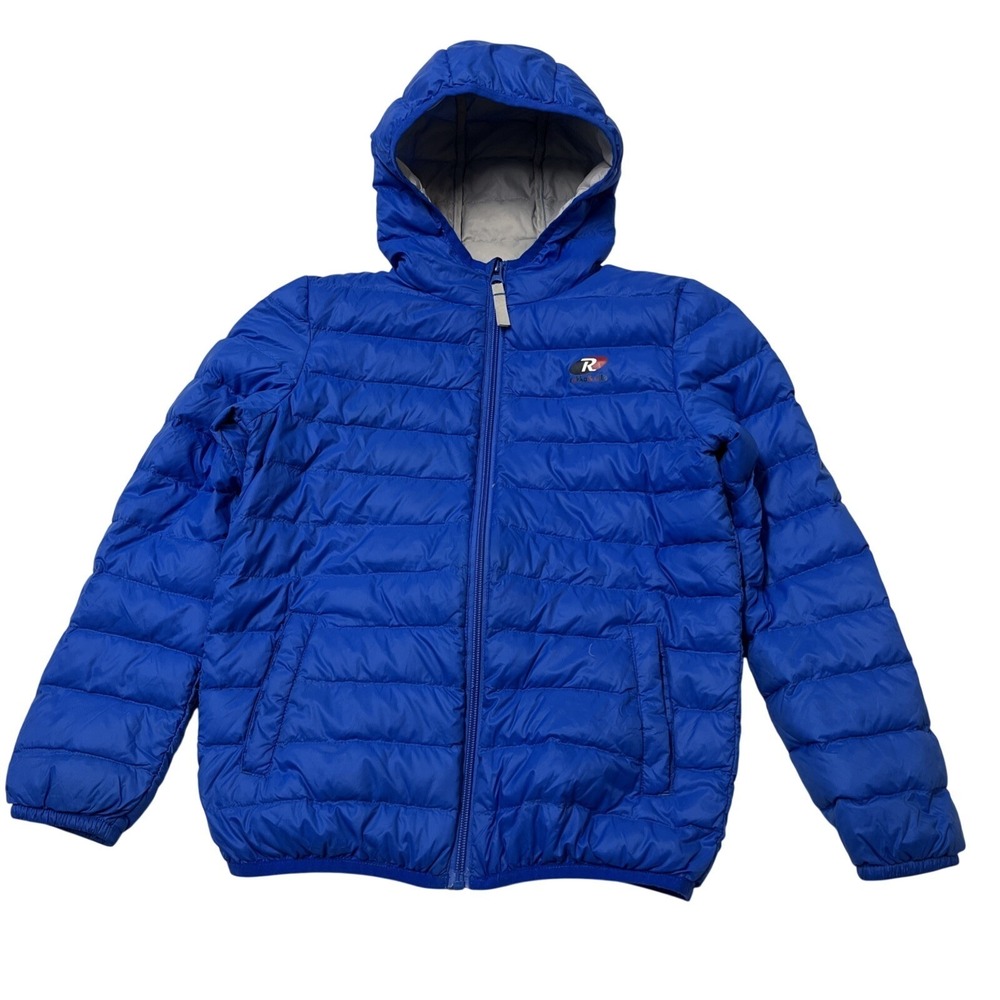 Rokka & Rolla Jacket Blue Down Puffer‎ Coat Kids Size 10-12 Outdoor Lightweight